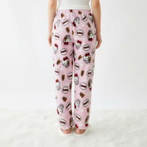 Fluffy Hello Kitty Pajama Pants for womens