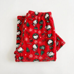 Hello Kitty Christmas Pajama Pants Red for adults
