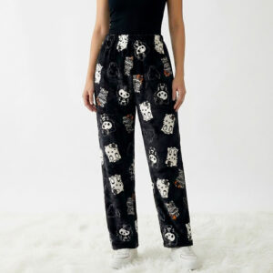 Hello Kitty Halloween pajama Pants black for womens