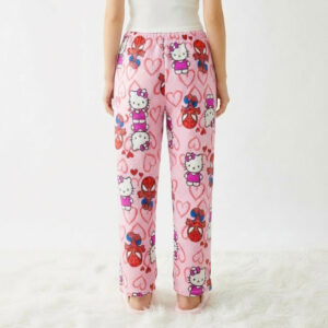 Hello Kitty Spiderman PJ Pants pink for adults