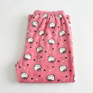 Hello Kitty Valentines Pajama Pants fuzzy pink
