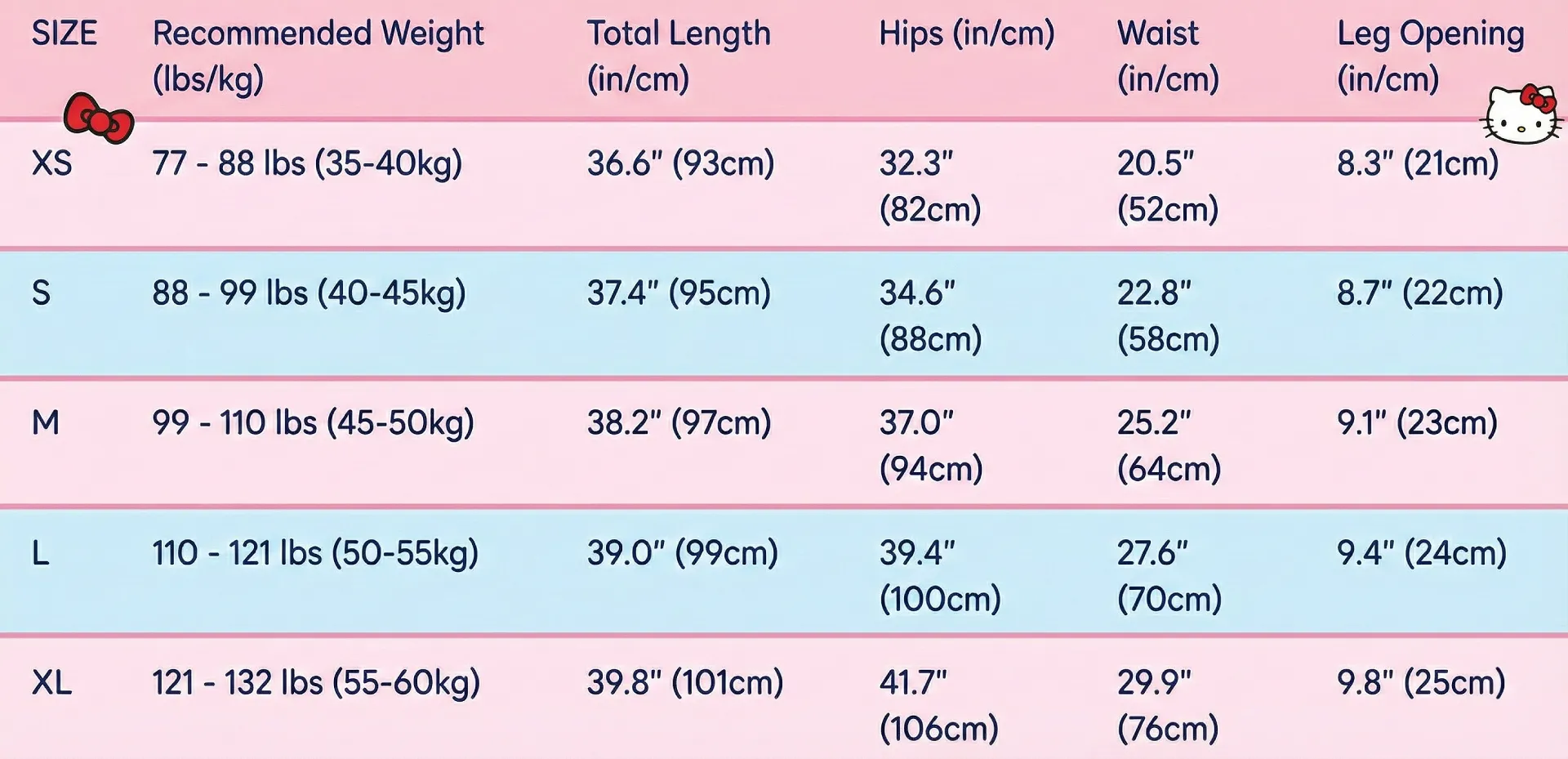 Hello-kitty-pajama-pa,nts-size-guide